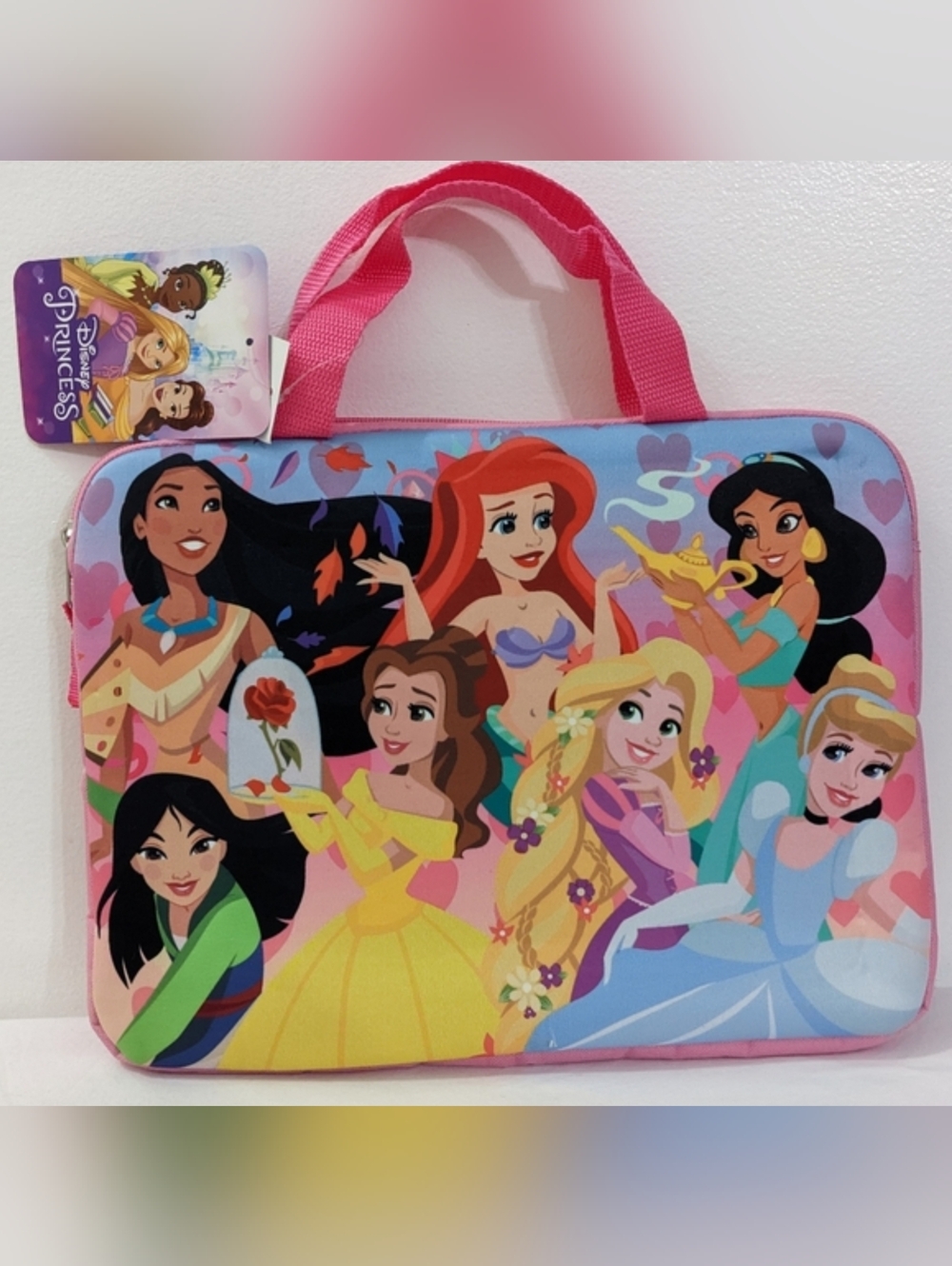 NWT Disney Princess Padded Laptop Case, Utility Case